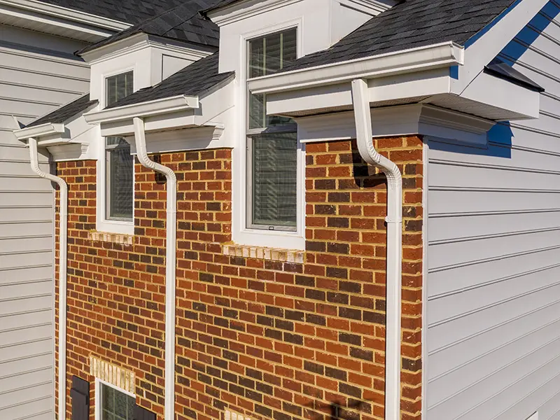 Gutter systems on a home