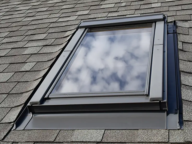 Skylight on a roof